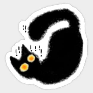 Falling Cat MS paint Sticker